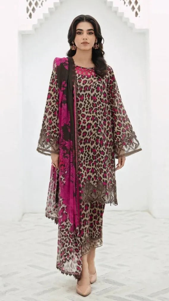 3 Pc - Airjet Dhanak Printed Suit