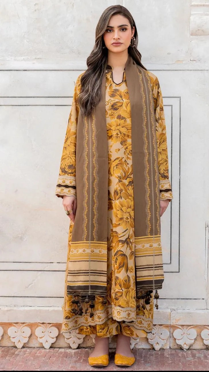 3 Pc - Airjet Dhanak Printed Suit