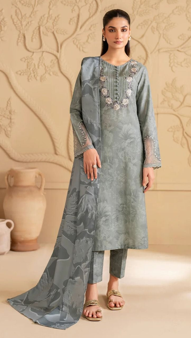 3 Pc - Airjet Dhanak Full Printed Suit